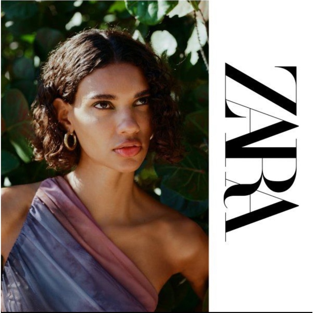 Zara Printed Tulle Swimsuit